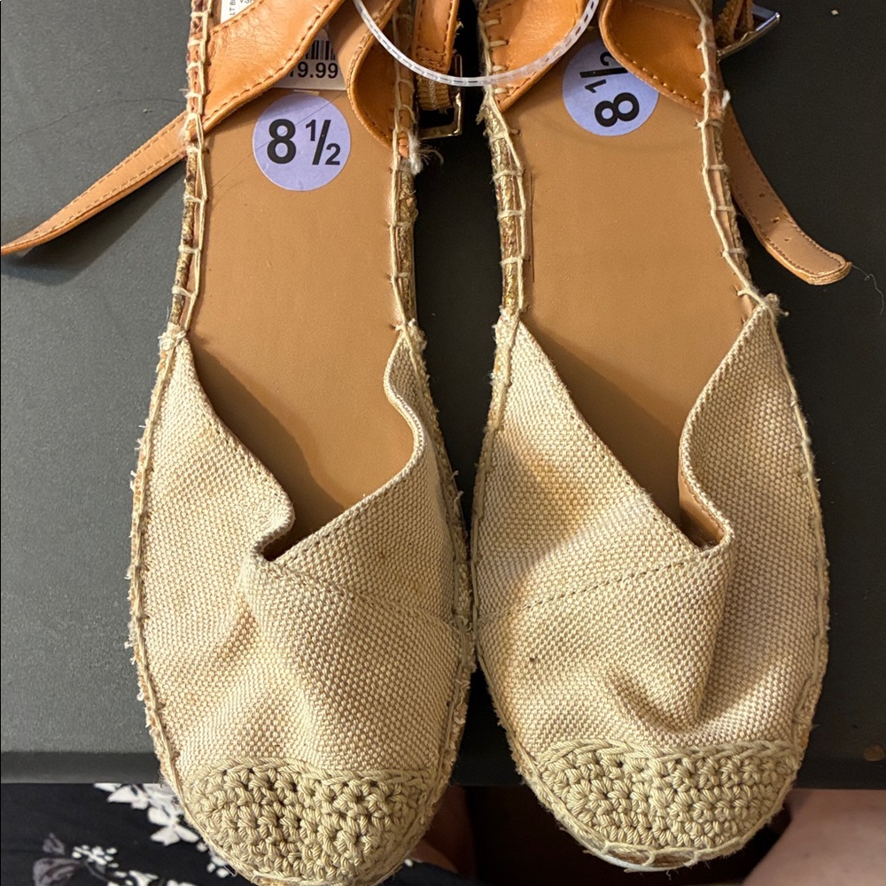 Nautica Cream Espadrille Flats